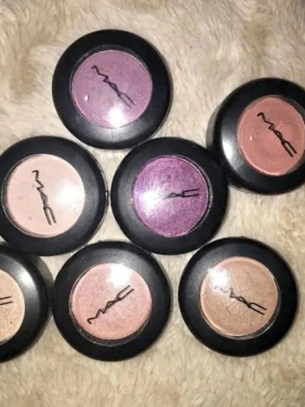 MAC Seven-Piece Eyeshadow Collection in Pink & Brown NWT